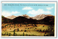 c1920's Arapahoes on the Left and Mt. Audubon on Right Boulder Park CO Postcard picture
