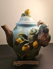PACIFIC RIM HAND PAINTED TROPICAL PARROT ON BRANCH TEAPOT picture
