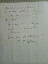 Autographs Edward Bulwer Lytton autograph letter to Sebastiano Fenzi picture
