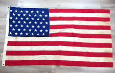 DETTRAS EVERWEAR BUNTING VINTAGE AMERICAN FLAG 49 STAR 3 X 5 FEET USA ANTIQUE picture