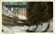 Punchbowl in Winter ~ The Shades summer resort Indiana IN ~ 1920s picture
