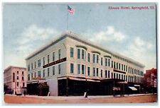 1911 Illinois Hotel Exterior Roadside Springfield IL Posted Vintage Postcard picture
