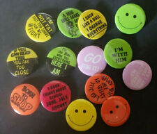 Vtg 1980's Humorous Metal/Plastic Pins Randomly Selected Lot of 10 NOS SKU 171 picture