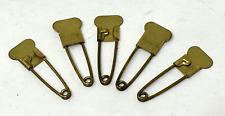 Laundry Safety Pins Blank Brass 2