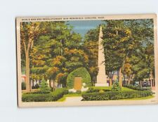 Postcard World War & Revolutionary War Memorials Concord Massachusetts USA picture