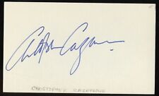 Christopher Cazenove d2010 signed autograph 3x5 Cut English film TV Stage Actor picture