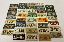 Vintage 1960s WHEATIES CEREAL Miniature License Plate Sticker Lot 38 US STATES picture