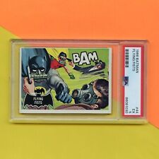 Original 1966 Topps Batman Black Bat Trading Card #44 PSA 5 picture