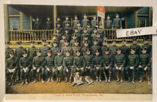 Early Punxsutawney Pa. Pennsylvania State Police Troop D In Uniform NEW Postcard picture