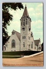 Ossining NY-New York, Methodist Church, South Highland Avenue, Vintage Postcard picture
