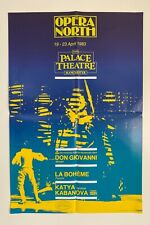 Don Giovanni La Boheme The Palace Theatre Manchester 1983 Large Poster - GC picture