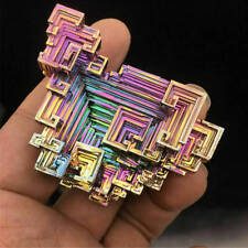 50g Natural Gemstone Rainbow Aura Titanium Bismuth Crystal Healing Specimen Rock picture