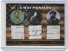 2022 PIECES OF THE PAST card 6 WAY Painters RELIC Van Gogh Picasso Monet picture