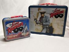 Pair of The LONE RANGER Metal Lunchboxes 1997 TIn Box Cheerios full & miniature picture