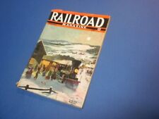RAILROAD MAGAZINE - 1945 February - vintage pulp magazine TRAINS picture