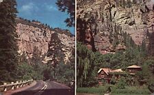 Postcard AZ Oak Creek Canyon Arizona Posted 1949 Chrome Vintage PC J6739 picture