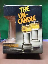 [J3] --- The Un-Candle Set of 2 Unused NOS Floating Candles by Corning 1970s NIB picture