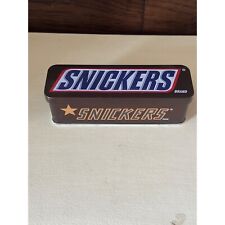 Snickers rectangle tin with hinged lid vintage picture