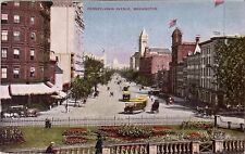 Washington DC Pennsylvania Ave, Vintage Postcard. Q063 picture