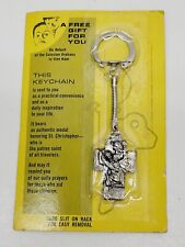 Vtg St Christopher Protect Us Salesian Mission Orphans Vietnam Metal Keychain  picture