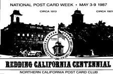 Redding California Centennial National Postcard Week 1987 Vintage Postcard picture