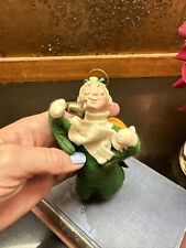 Vintage Simpich Angel Character with Original Tag SUZIE Green Felt picture