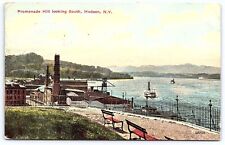 1912 Promenade Hall Looking South Hudson New York NY Attraction Posted Postcard picture