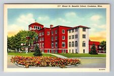 Crookston MN-Minnesota, Mount St Benedict School, Antique, Vintage Postcard picture