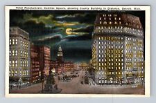 Detroit MI- Michigan, Hotel Ponchartrain, Advertisement, Vintage Postcard picture