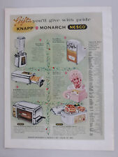 1961 Nesco Knapp Monarch Appliances Blender Hair Dryer Vintage Magazine Print Ad picture