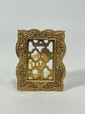 Jay Strongwater Gold-Tone Enamel Pave Style Table Top Frame ~ 1-3/4