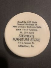 VINTAGE LITTLESTOWN PA collapsible cup STERNERS furniture store picture