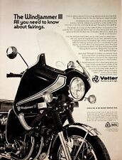 1975 Windjammer Vetter Motorcycle Fairings - Vintage Advertisement picture