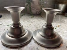 International Silver Company Pewter Candlestick Holders a Pair picture