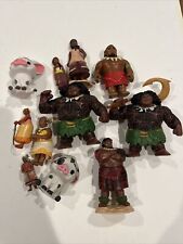 Disney MOANA Hasbro Adventure Figures - Lot of 11 Mini Action Figures picture