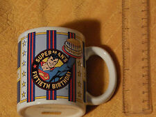 Superman's 50th Birthday Coffee Mug - Enesco - 1986) DC Comics) Ltd Superhero picture