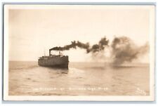 c1910 The Missouri Steamer Ship Suttons Bay Michigan MI RPPC Photo Postcard picture