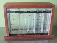First National Bank of Nicholson PA - Savings Bank With Wood Trim - No Key picture