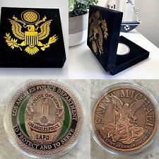 LOS ANGELES LAPD POLICE DEPARTMENT COPPER FINISH Challenge Coin with Velvet Case picture