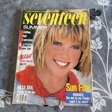 Vintage 1980s Seventeen Magazin May 1984 Teen Fashion Billy Idol Summer Fun picture