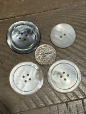 Lot Of 4 Vintage Mother Of Pearl Buttons picture