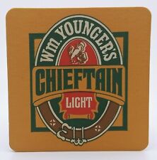 William Younger's Chieftain Light Beer Coaster-Edinburgh Scotland-S344 picture