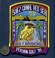CVN-71 USS ROOSEVELT CVW-8 Persian Gulf 1995 US NAVY Ship Squadron Cruise Patch picture