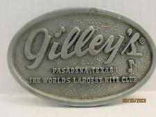 Fantastic~Vintage 1970s~GILLEY'S~Belt Buckle~World's Largest Nite Club~SBD picture