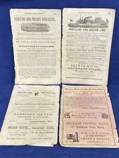 1862 Ads ~ Early Boston & Maine Railroad, Boston & Portland Steamship, Printers picture