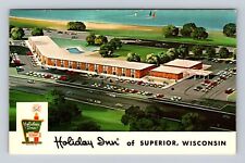 Superior WI-Wisconsin, Holiday Inn Advertising, Vintage Souvenir Postcard picture