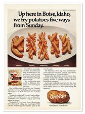 Ore-Ida French Fries Good Eatin' from Boise Vintage 1972 Full-Page Magazine Ad picture