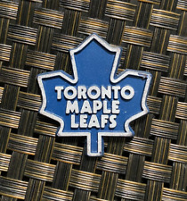 VINTAGE NHL HOCKEY TORONTO MAPLE LEAFS TEAM LOGO COLLECTIBLE RUBBER MAGNET ** picture