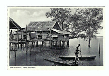 Malaysia Pasir Panang Malay House Old  Vintage Postcard picture
