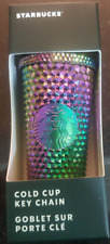 Starbucks Oil Slick Studded Tumbler Keychain Ornament Fall 2023 Great FOR GIFT picture